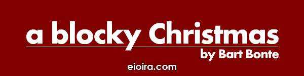 A Blocky Christmas Logo